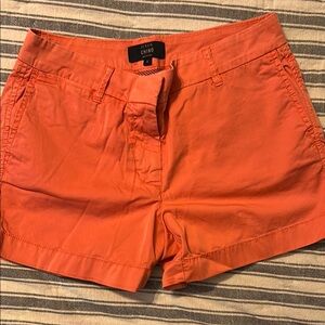 J. Crew Women's Vibrant Coral Chino Shorts